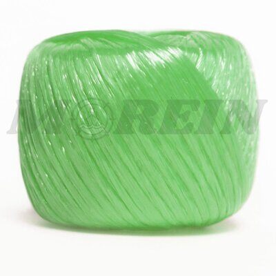 Шпагат полипропиленовый ленточный Ф 1,5 мм клубок 60 м.п. зеленый